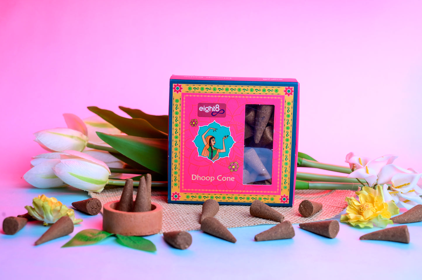 Dhoop Cones (30 Cones + Tulsi Stand)