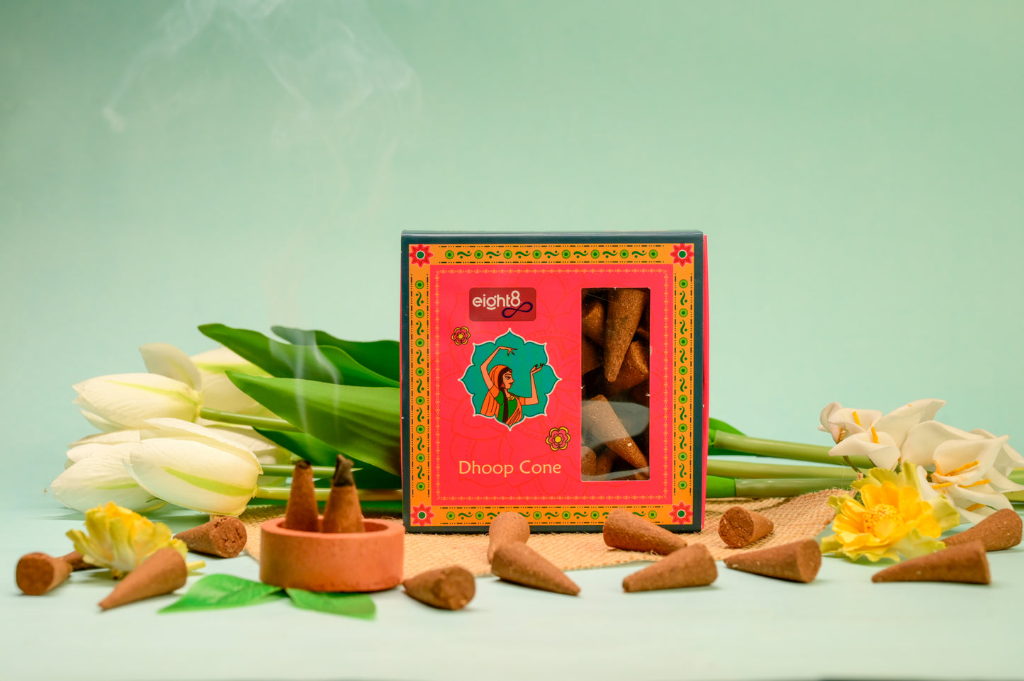 Dhoop Cones (30 Cones + Tulsi Stand)