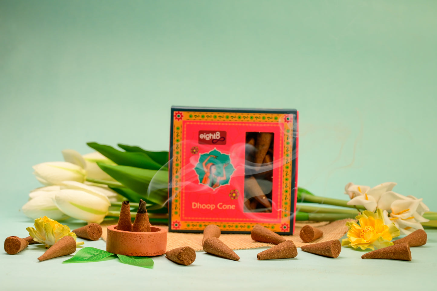 Dhoop Cones (30 Cones + Tulsi Stand)