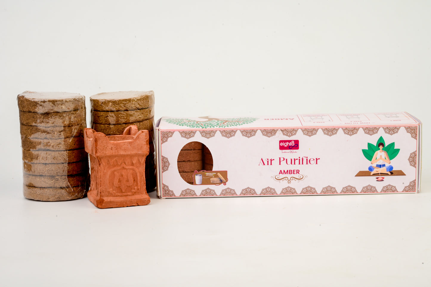 Air Purifier Cake (16 Cakes + 1 Tulsi Stand)