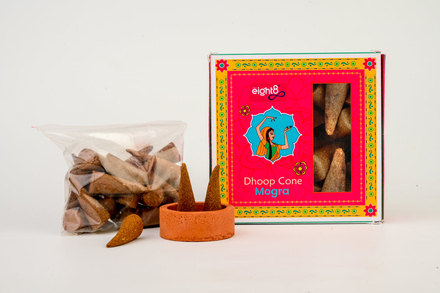 Dhoop Cones (30 Cones + Tulsi Stand)
