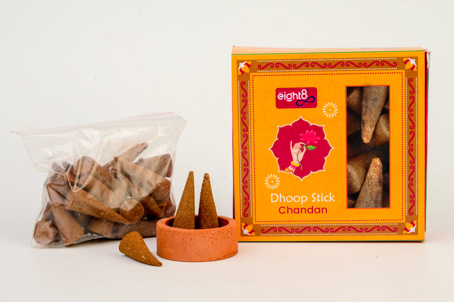Dhoop Cones (30 Cones + Tulsi Stand)