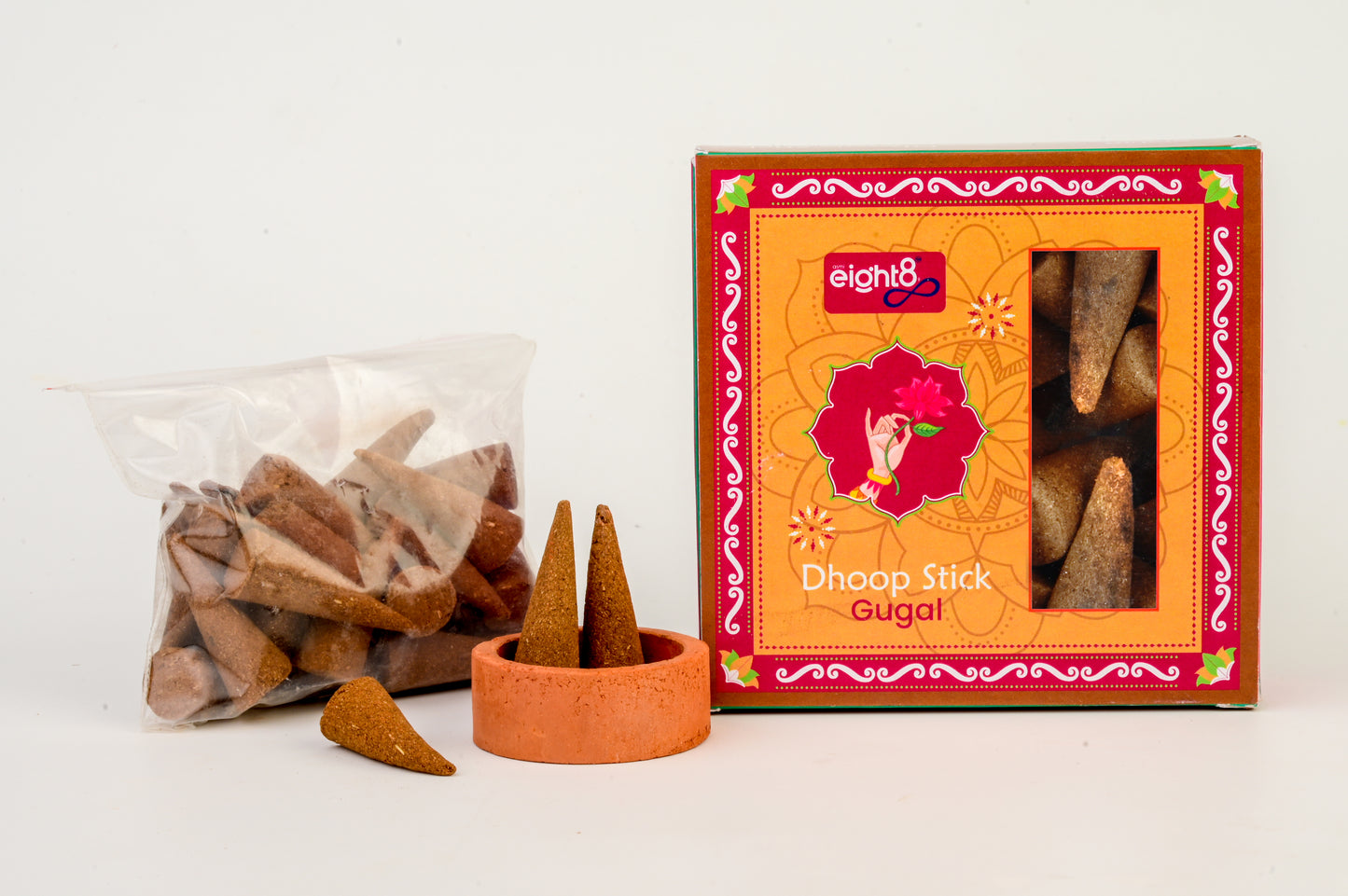 Dhoop Cones (30 Cones + Tulsi Stand)