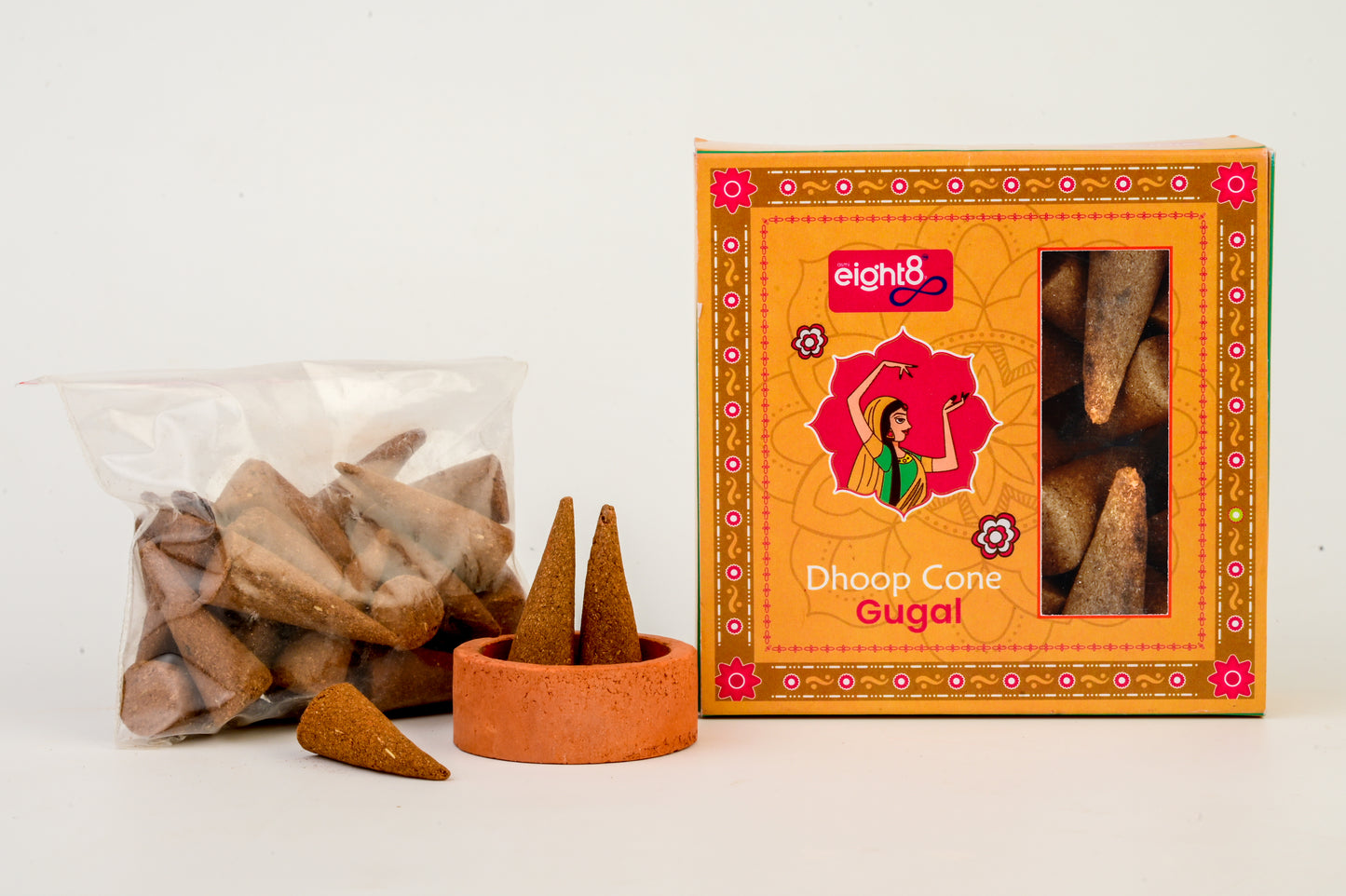 Dhoop Cones (30 Cones + Tulsi Stand)