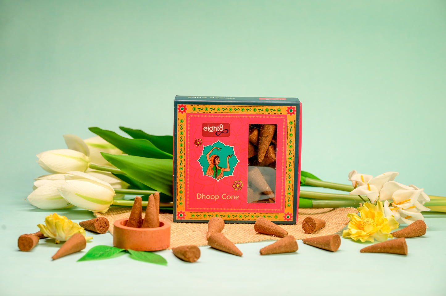 Dhoop Cones (30 Cones + Tulsi Stand)