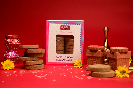 Havan Cakes (16 Cakes + 1 Tulsi Stand)