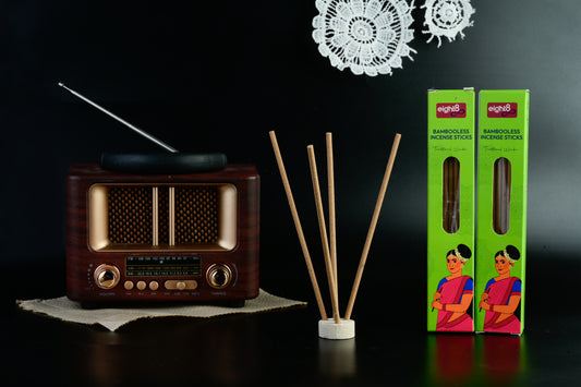 Bamboo less Incense Sticks (30 Sticks+ Stand)