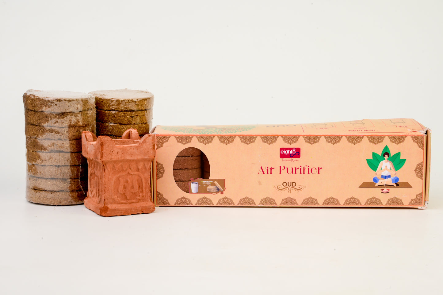 Air Purifier Cake (16 Cakes + 1 Tulsi Stand)