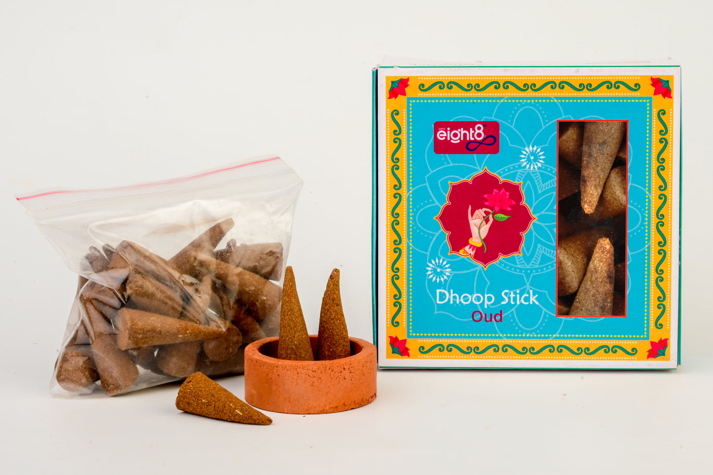 Dhoop Cones (30 Cones + Tulsi Stand)
